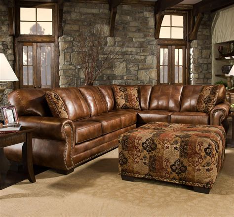 Stylish Western Leather Sectional - Upgrade Your Living Space Now!